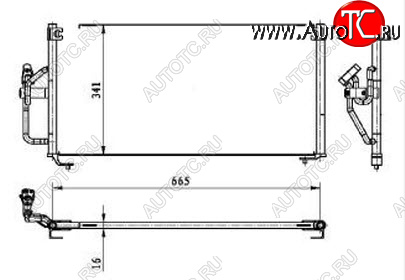 3 599 р. GALANT КОНДЕНСАТОР КОНДИЦ (USA) BODYPARTS mbgal97-931  с доставкой в г. Керчь