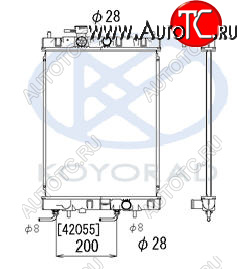 5 699 р. CUBE РАДИАТОР ОХЛАЖДЕН AT KOYORAD nncub98-910  с доставкой в г. Керчь
