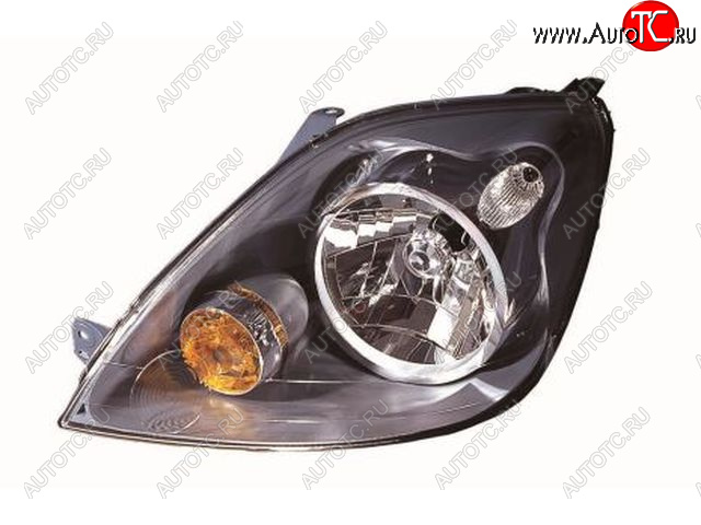 8 249 р. Левая фара (c электрокорректором) DEPO  Ford Fiesta  5 (2005-2008) хэтчбэк 5 дв. рестайлинг  с доставкой в г. Керчь
