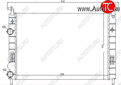 3 199 р. ALBEA (PALIO 98-) РАДИАТОР ОХЛАЖДЕН BODYPARTS ftalb05-910  с доставкой в г. Керчь