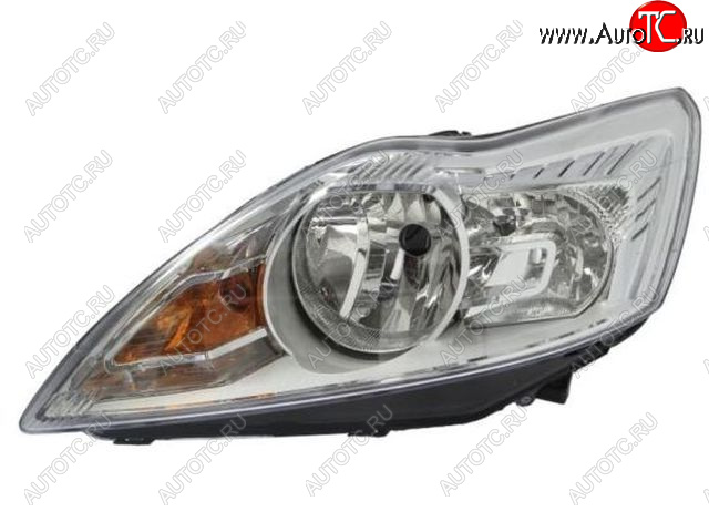 8 999 р. Левая фара (c электрокорректором) DEPO  Ford Focus  2 (2007-2011) седан рестайлинг  с доставкой в г. Керчь
