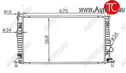3 499 р. 3 (+ FD FOCUS 05-  C-MAX 03- VV S40 04-) РАДИАТОР ОХЛАЖДЕН 1.3 1.6 2 BODYPARTS mzx0304-913  с доставкой в г. Керчь