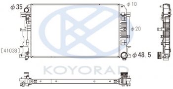 SPRINTER {CRAFTER 06-} РАДИАТОР ОХЛАЖДЕН (см.каталог) MT (KOYO) KOYORAD mdspr06-913