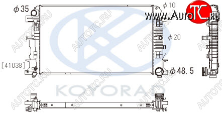 11 349 р. SPRINTER {CRAFTER 06-} РАДИАТОР ОХЛАЖДЕН (см.каталог) MT (KOYO) KOYORAD mdspr06-913  с доставкой в г. Керчь