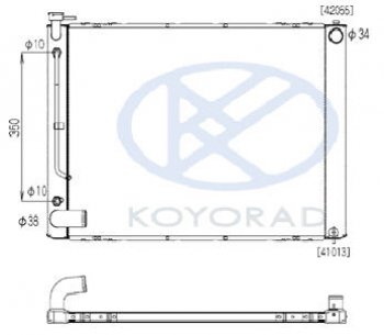 RX300 РАДИАТОР ОХЛАЖДЕН AT 3 3.3 (KOYO) ПОЛНОСТЬЮ АЛЮМИН KOYORAD lxrx303-910a