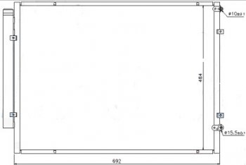RX300 (RX330HARIERHIGHLANDER 05-) КОНДЕНСАТОР КОНДИЦ 3.3 BODYPARTS lxrx305-931