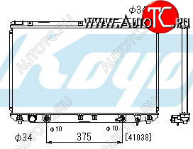 5 449 р. CAMRY {LX ES300} РАДИАТОР ОХЛАЖДЕН ЛЕВ НИЖН ВЫХОД БЕЗ ГОРЛОВИН AT 3 (KOYO) KOYORAD tycam93-915-l  с доставкой в г. Керчь