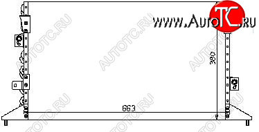 8 449 р. CAMRY (LX ES300) КОНДЕНСАТОР КОНДИЦ (R12) BODYPARTS tycam92-930  с доставкой в г. Керчь