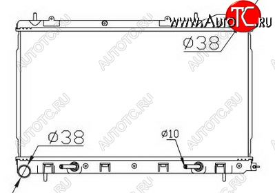 4 699 р. FORESTER РАДИАТОР ОХЛАЖДЕН AT 2 БЕЗ ГОРЛОВИН BODYPARTS sbfor99-911  с доставкой в г. Керчь