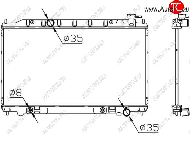 8 999 р. TEANA РАДИАТОР ОХЛАЖДЕН 2.3 , 3.5 AT BODYPARTS nnten04-911  с доставкой в г. Керчь