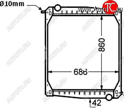 20 499 р. SCANIA 114 (860 x 679 x 48 mm) РАДИАТОР ОХЛАЖДЕН (см.каталог) BODYPARTS sc11496-910  с доставкой в г. Керчь