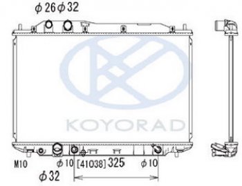 7 999 р. CIVIC {375x695 мм} РАДИАТОР ОХЛАЖДЕН (СЕДАН) (ХЭТЧБЭК) AT (KOYO) KOYORAD hdcvc06-912  с доставкой в г. Керчь. Увеличить фотографию 1