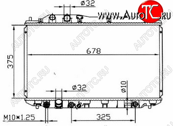 6 649 р. CIVIC (375x695 мм) РАДИАТОР ОХЛАЖДЕН (СЕДАН) (ХЭТЧБЭК) AT BODYPARTS hdcvc06-916  с доставкой в г. Керчь