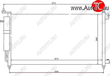 3 999 р. MICRA (NOTE 06- TIIDA 07-JUKE 11-SENTRA 14-) КОНДЕНСАТОР КОНДИЦ С ОСУШИТ. (см.каталог) BODYPARTS nnmic03-931  с доставкой в г. Керчь