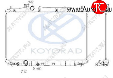 7 199 р. CIVIC РАДИАТОР ОХЛАЖДЕН (ХЭТЧБЭК) (KOYO) KOYORAD hdcvc06-915  с доставкой в г. Керчь