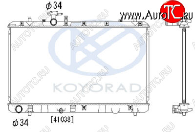13 399 р. SX-4 РАДИАТОР ОХЛАЖДЕН 1.5 1.6 MT (KOYO) KOYORAD szsx406-910  с доставкой в г. Керчь