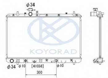 9 899 р. SX-4 РАДИАТОР ОХЛАЖДЕН 1.5 1.6 AT (KOYO) KOYORAD szsx406-911  с доставкой в г. Керчь. Увеличить фотографию 1