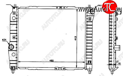 6 699 р. AVEO РАДИАТОР ОХЛАЖДЕН MT 1.2 1.4 BODYPARTS cvave04-914  с доставкой в г. Керчь