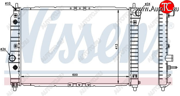 3 799 р. AVEO РАДИАТОР ОХЛАЖДЕН AT 1.4 BODYPARTS cvave04-915  с доставкой в г. Керчь