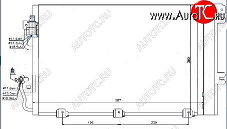 4 549 р. ASTRA (+ ZAFIRA 05-) КОНДЕНСАТОР КОНДИЦ (см.каталог) BODYPARTS opast04-931  с доставкой в г. Керчь