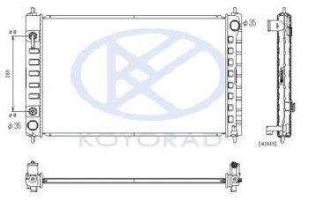 TEANA {13-} РАДИАТОР ОХЛАЖДЕН 2.5 , 3.5 AT (KOYO) KOYORAD nnten08-910