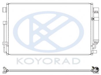 TEANA {13-} КОНДЕНСАТОР КОНДИЦ С ОСУШИТ. (KOYO) KOYORAD nnten08-932