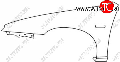 2 299 р. 323F КРЫЛО ПЕРЕДН ЛЕВ (5 дв) (Тайвань) BODYPARTS mz32f90-270-l  с доставкой в г. Керчь