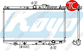 10 599 р. ACCORD (СDPRELUDE 97-) РАДИАТОР ОХЛАЖДЕН MT 2.2 (1 ряд) АЛЮМИН BODYPARTS hdacr94-912a  с доставкой в г. Керчь