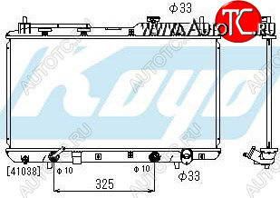 3 689 р. CR-V РАДИАТОР ОХЛАЖДЕН AT 2 (2 ряд) АЛЮМИН BODYPARTS hdcrv96-910  с доставкой в г. Керчь