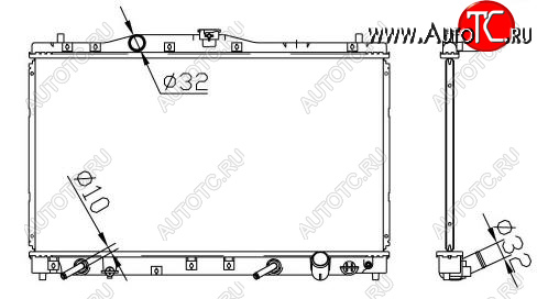 8 399 р. LEGEND РАДИАТОР ОХЛАЖДЕН 3.5 AT BODYPARTS hdleg96-910  с доставкой в г. Керчь