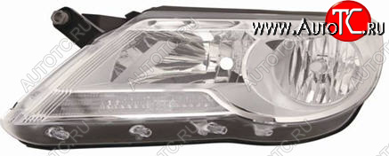 9 899 р. Левая фара (c электрокорректором) DEPO  Volkswagen Tiguan  NF (2006-2011) дорестайлинг  с доставкой в г. Керчь