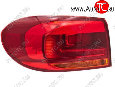 5 599 р. Левый фонарь DEPO Volkswagen Tiguan NF рестайлинг (2011-2017)  с доставкой в г. Керчь