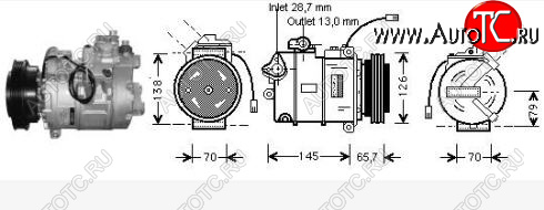 16 899 р. AUDI A4 {A6 97-Passat 1.9tdi 00-Super B 02-} КОМПРЕССОР КОНДИЦ (см.каталог) (AVA) AVA ai0a495-972  с доставкой в г. Керчь