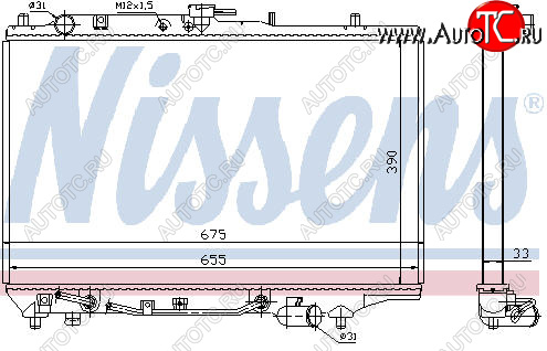 10 499 р. 323 РАДИАТОР ОХЛАЖДЕН AT 1.6 1.8 BODYPARTS mz32390-911  с доставкой в г. Керчь