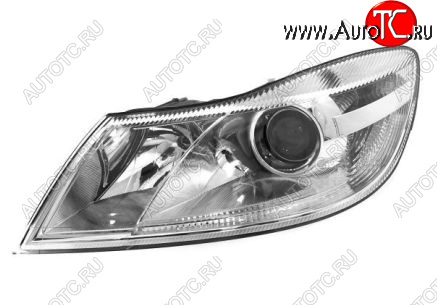 12 249 р. Левая фара (c электрокорректором) DEPO  Skoda Octavia  A5 (2008-2013) лифтбэк рестайлинг  с доставкой в г. Керчь