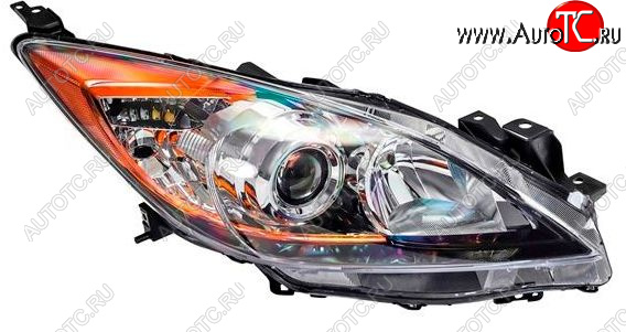 11 549 р. Правая фара (линзован, под корректор) DEPO Mazda 3/Axela BL дорестайлинг седан (2009-2011)  с доставкой в г. Керчь