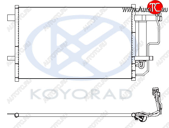 6 299 р. 3 КОНДЕНСАТОР КОНДИЦ (KOYO) KOYORAD mzx0309-930  с доставкой в г. Керчь
