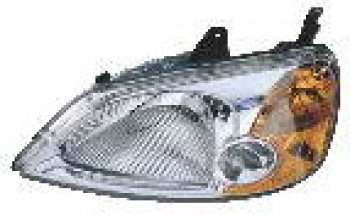 Левая фара (под корректор) DEPO Honda Civic  ES (2000-2003) седан дорестайлинг