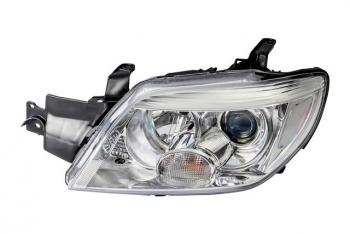 Левая фара (без корректора, линзован) BodyParts Mitsubishi Outlander  CU (2003-2009)
