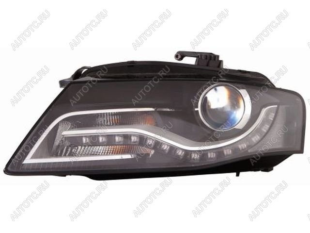 22 549 р. Левая фара (с электрокорректором, ксенон) DEPO  Audi A4  B8 (2007-2011) дорестайлинг, седан  с доставкой в г. Керчь