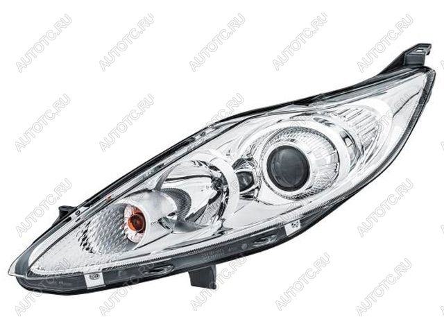 12 999 р. Левая фара (с электрокорректором, линзован) Bodyparts  Ford Fiesta  6 (2008-2013) хэтчбэк 3 дв. дорестайлинг, хэтчбэк 5 дв. дорестайлинг  с доставкой в г. Керчь