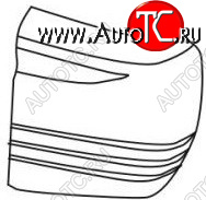 3 999 р. PAJERO {MONTERO} БОКОВИНА БАМПЕРА ЗАДН ЛЕВ (5 дв) (Тайвань) СЕРЕБРИСТ API mbpaj91-670s-l  с доставкой в г. Керчь