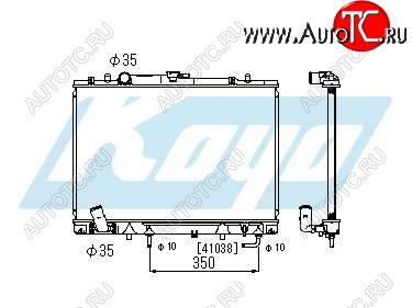 4 599 р. PAJERO SPORT (6G72+USA) РАДИАТОР ОХЛАЖДЕН AT 3 V6 BODYPARTS mbpas97-912  с доставкой в г. Керчь