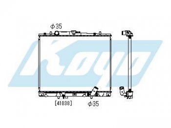 PAJERO SPORT (4D56+USA) РАДИАТОР ОХЛАЖДЕН BODYPARTS mbpas97-913