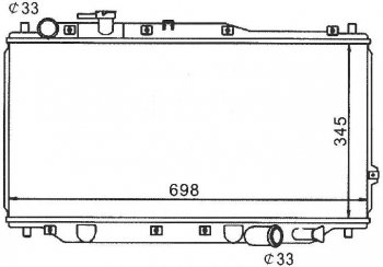 SPECTRA 05- РАДИАТОР ОХЛАЖДЕН MT (см.каталог) BODYPARTS kaspe05-911