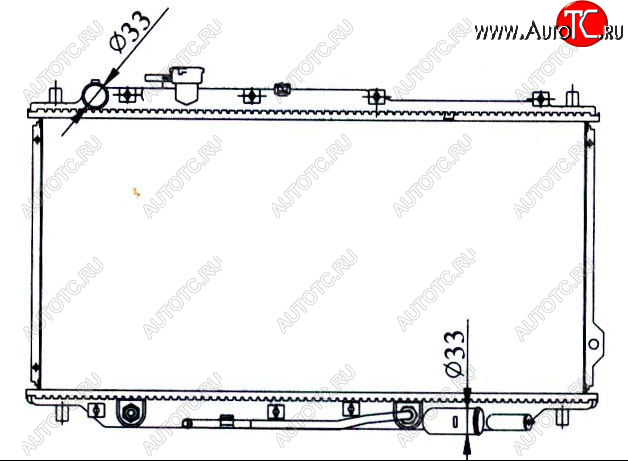 4 099 р. SPECTRA РАДИАТОР ОХЛАЖДЕН AT (см.каталог) BODYPARTS kaspe05-912  с доставкой в г. Керчь