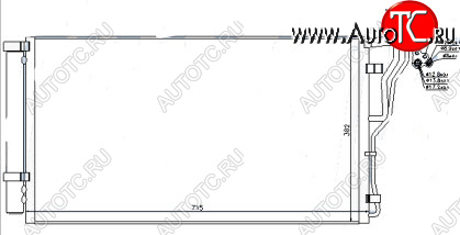 4 649 р. SONATA (OPTIMA 10-) КОНДЕНСАТОР КОНДИЦ BODYPARTS hnson10-930  с доставкой в г. Керчь