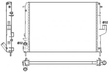 3 099 р. DUSTER (AL:MERA 13- AT) РАДИАТОР ОХЛАЖДЕН (см.каталог) BODYPARTS rndus10-910  с доставкой в г. Керчь. Увеличить фотографию 1