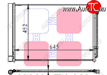 4 299 р. F10 КОНДЕНСАТОР КОНДИЦ (см.каталог) BODYPARTS bmf1010-931  с доставкой в г. Керчь