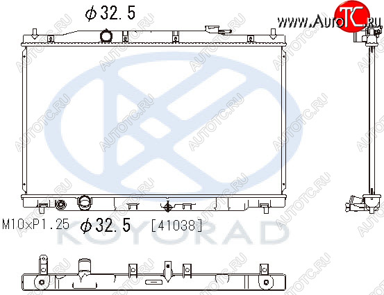 11 899 р. CR-V РАДИАТОР ОХЛАЖДЕН AT (KOYO) KOYORAD hdcrv12-910  с доставкой в г. Керчь